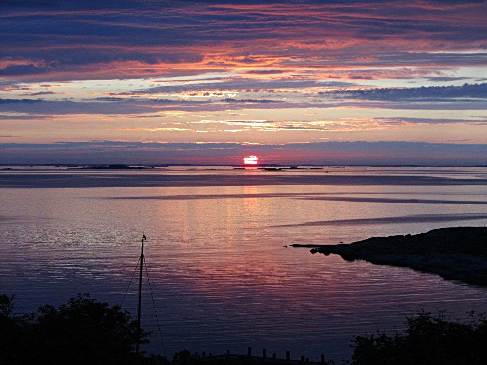 Solnedgång utanför Kummelskär